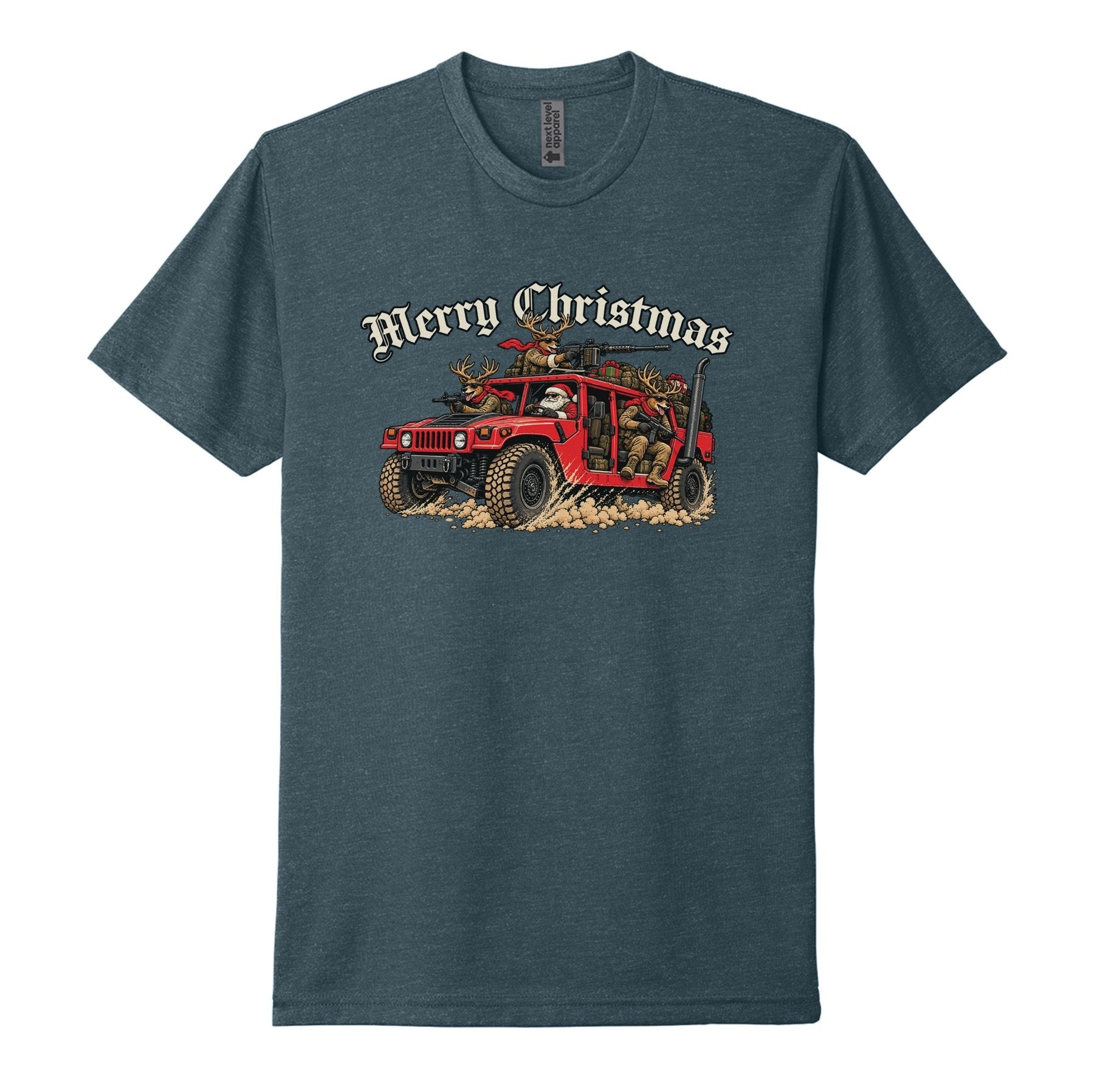 Humvee Santa Tee - Small - Shirt