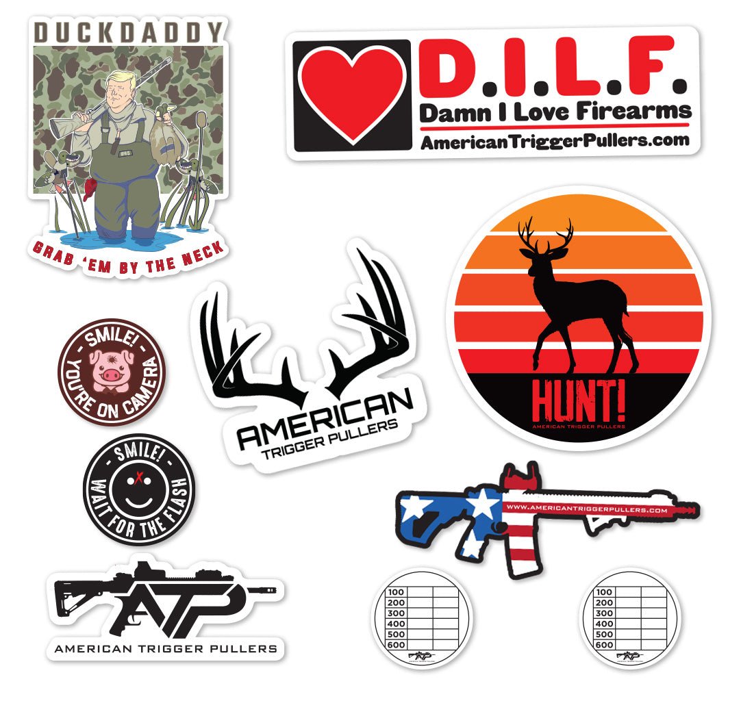 Hunty Sticker Hunting Sticker Pack – American Trigger Pullers