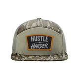 Hustle Harder Patch Seven Panel Hat