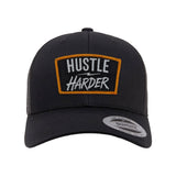 Hustle Harder Patch Retro Trucker Hat
