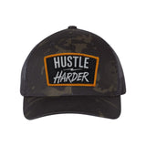 Hustle Harder Patch Retro Trucker Hat