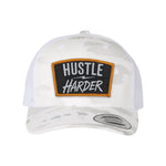 Hustle Harder Patch Retro Trucker Hat - OSFA - Hat