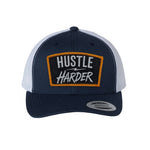 Hustle Harder Patch Retro Trucker Hat - OSFA - Hat