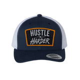 Hustle Harder Patch Retro Trucker Hat - OSFA - Hat
