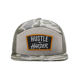 Hustle Harder Patch Seven Panel Hat - OSFA - Hat