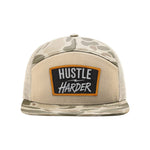 Hustle Harder Patch Seven Panel Hat - OSFA - Hat