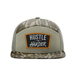 Hustle Harder Patch Seven Panel Hat - OSFA - Hat
