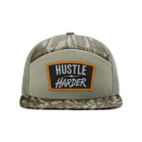 Hustle Harder Patch Seven Panel Hat - OSFA - Hat