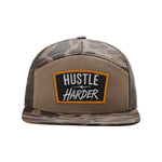 Hustle Harder Patch Seven Panel Hat - OSFA - Hat