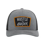 Hustle Harder Patch Snapback Trucker Hat - OSFA - Hat