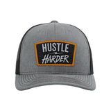 Hustle Harder Patch Snapback Trucker Hat - OSFA - Hat