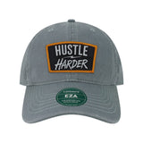 Hustle Harder Patch Twill Dad Hat - OSFA - Hat