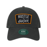 Hustle Harder Patch Twill Dad Hat - OSFA - Hat