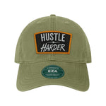 Hustle Harder Patch Twill Dad Hat - OSFA - Hat