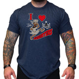 I Love Squirters - Navy Heather - Shirt