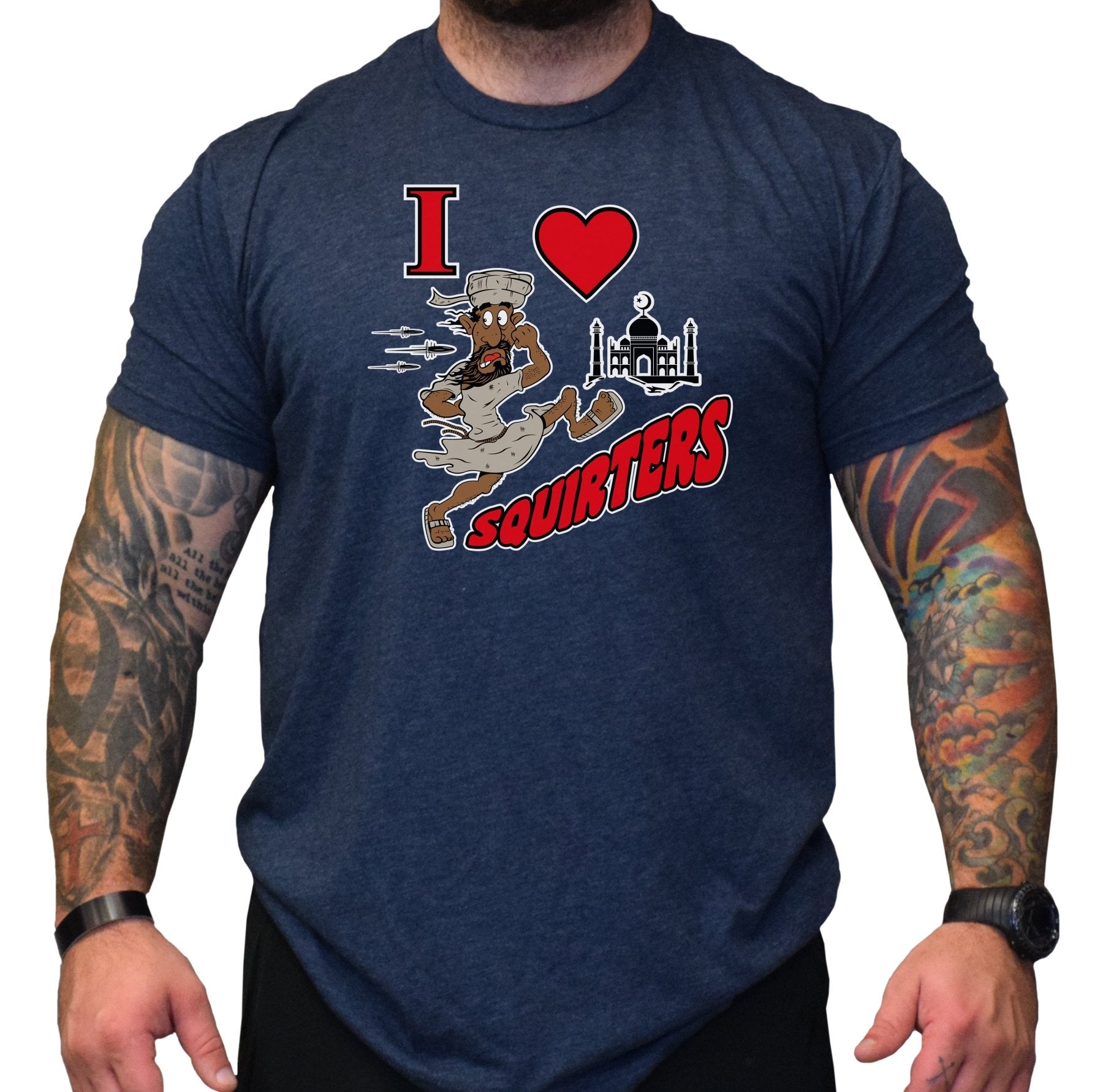 I Love Squirters - Navy Heather - Shirt