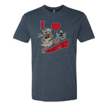 I Love Squirters Tee - Navy Heather - Shirt