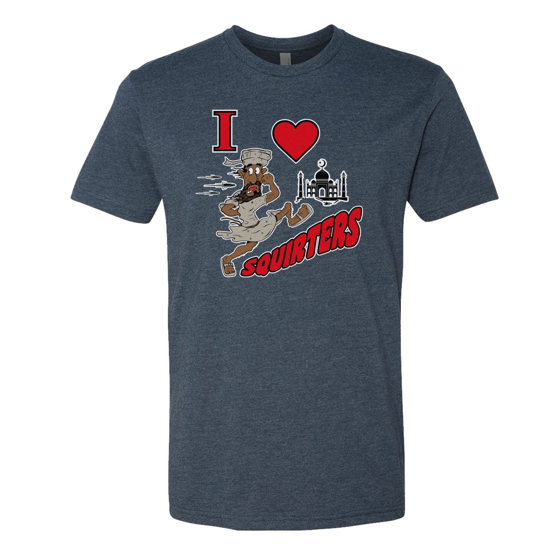 I Love Squirters Tee - Navy Heather - Shirt