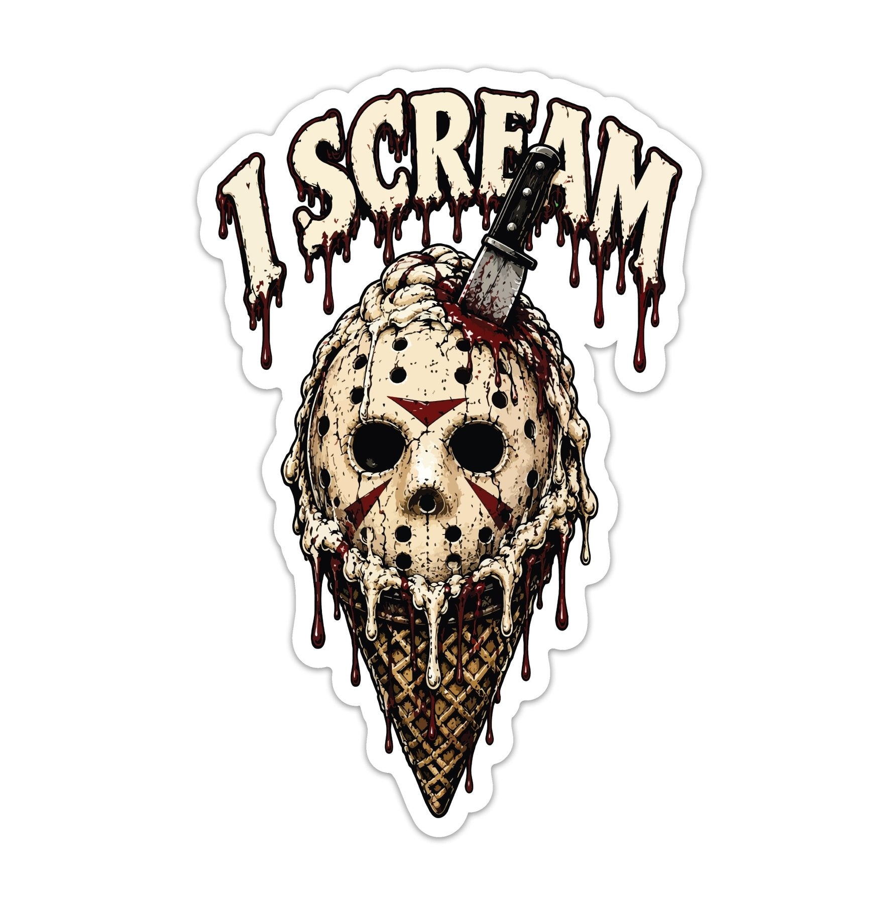 I Scream Sticker - 4" - Sticker