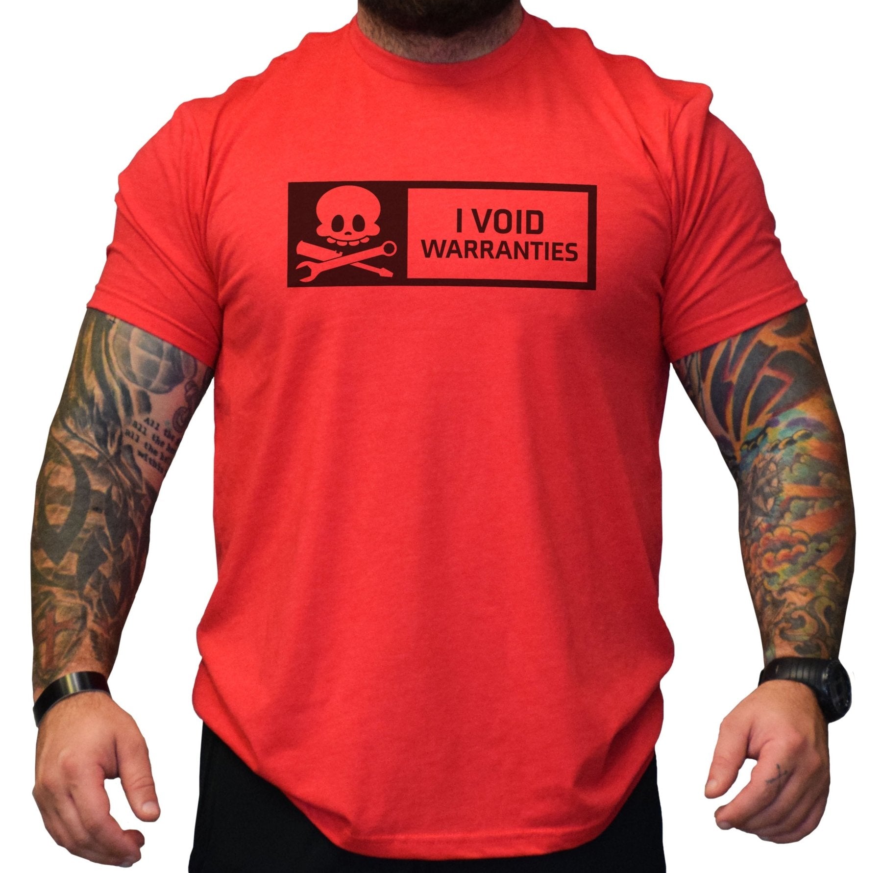 I Void Warranties Skull Tee - Small - Shirt