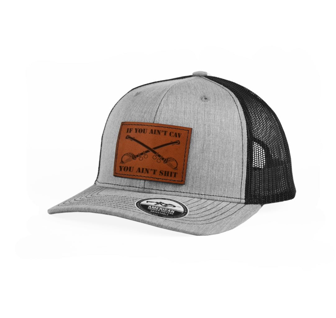 If You Ain't Cav Leather Snap - Back - Adjustable - Headwear