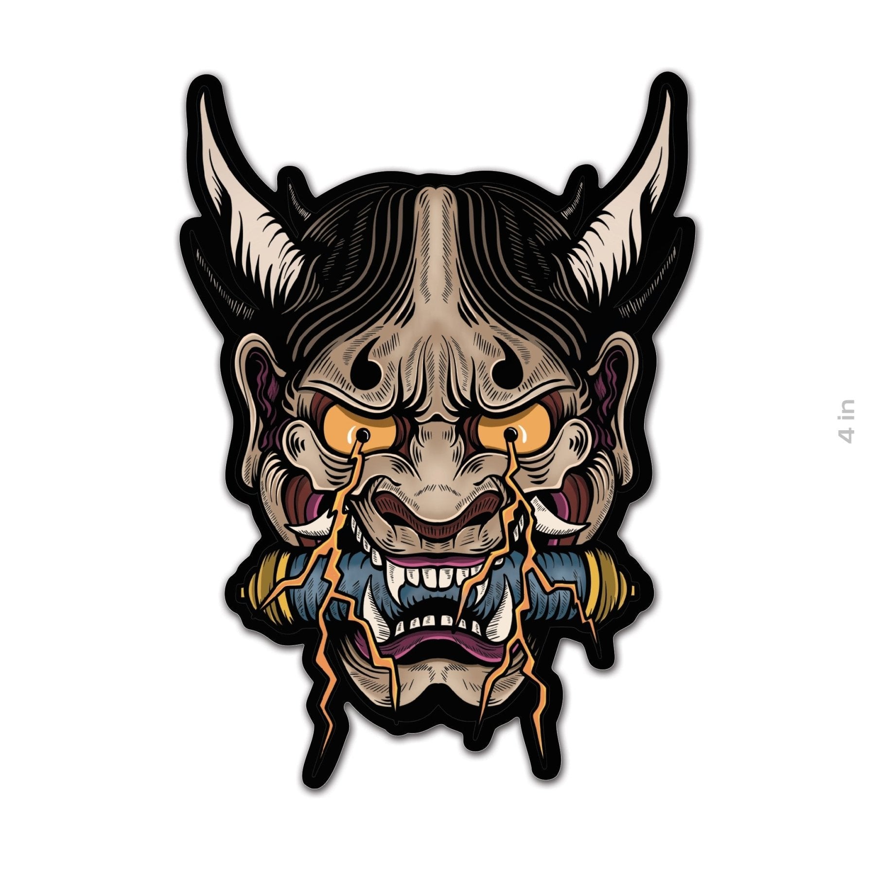 Inazuma Oni Sticker - 4" - Sticker