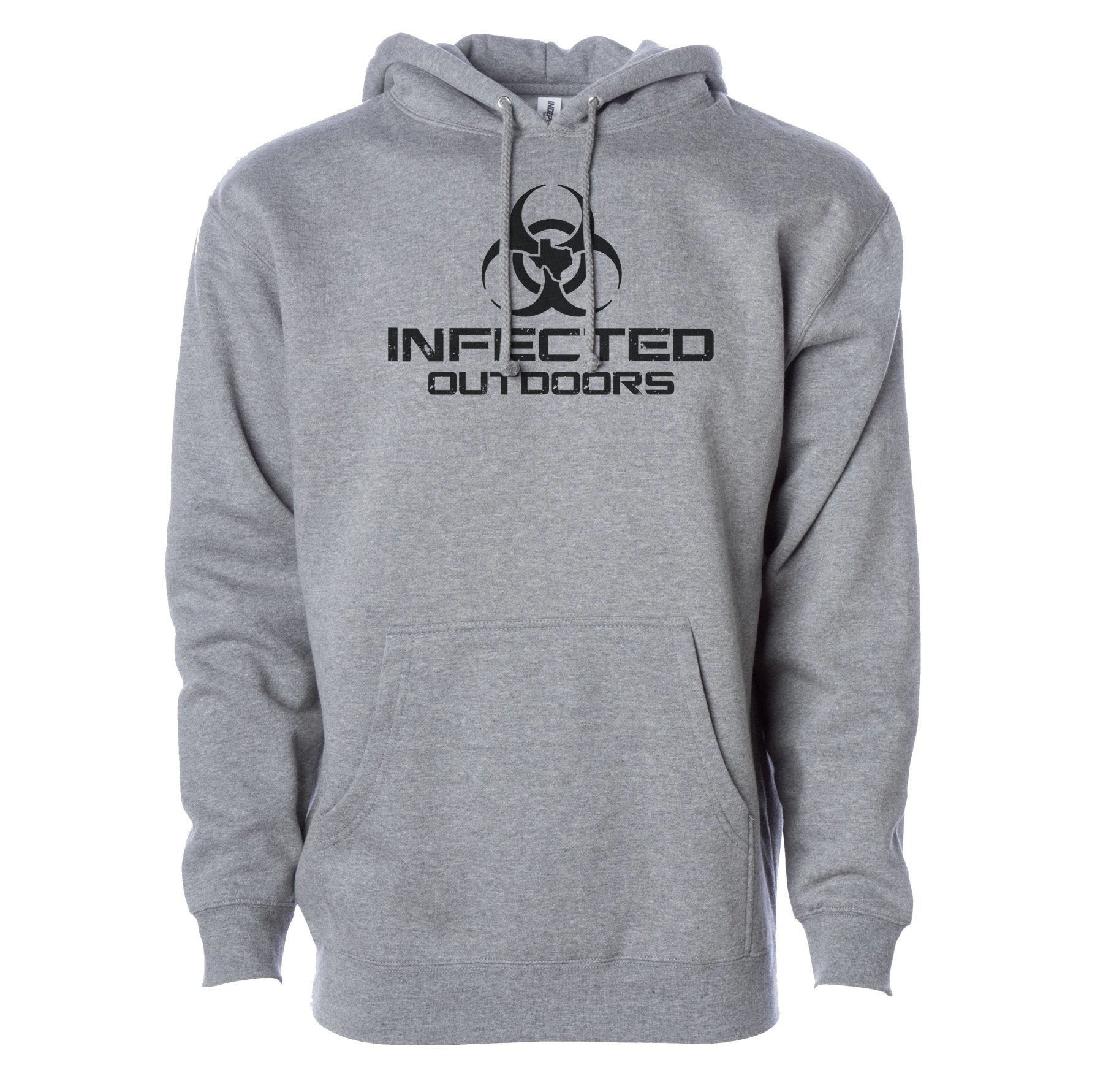 Infected Outdoors Stacked Logo Hoodie - Small - Hoodie