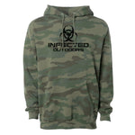 Infected Outdoors Stacked Logo Hoodie - Small - Hoodie