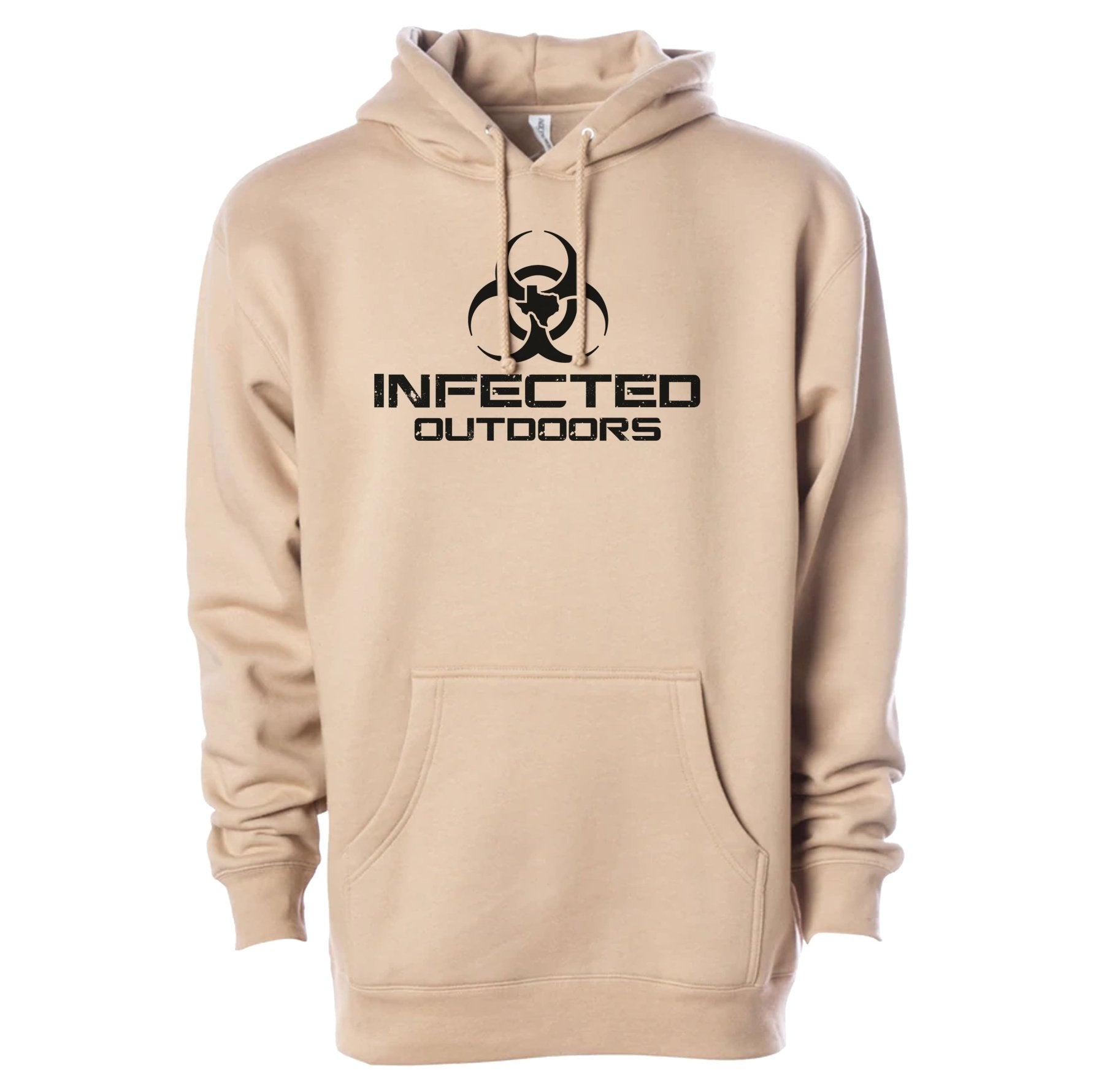 Infected Outdoors Stacked Logo Hoodie - Small - Hoodie