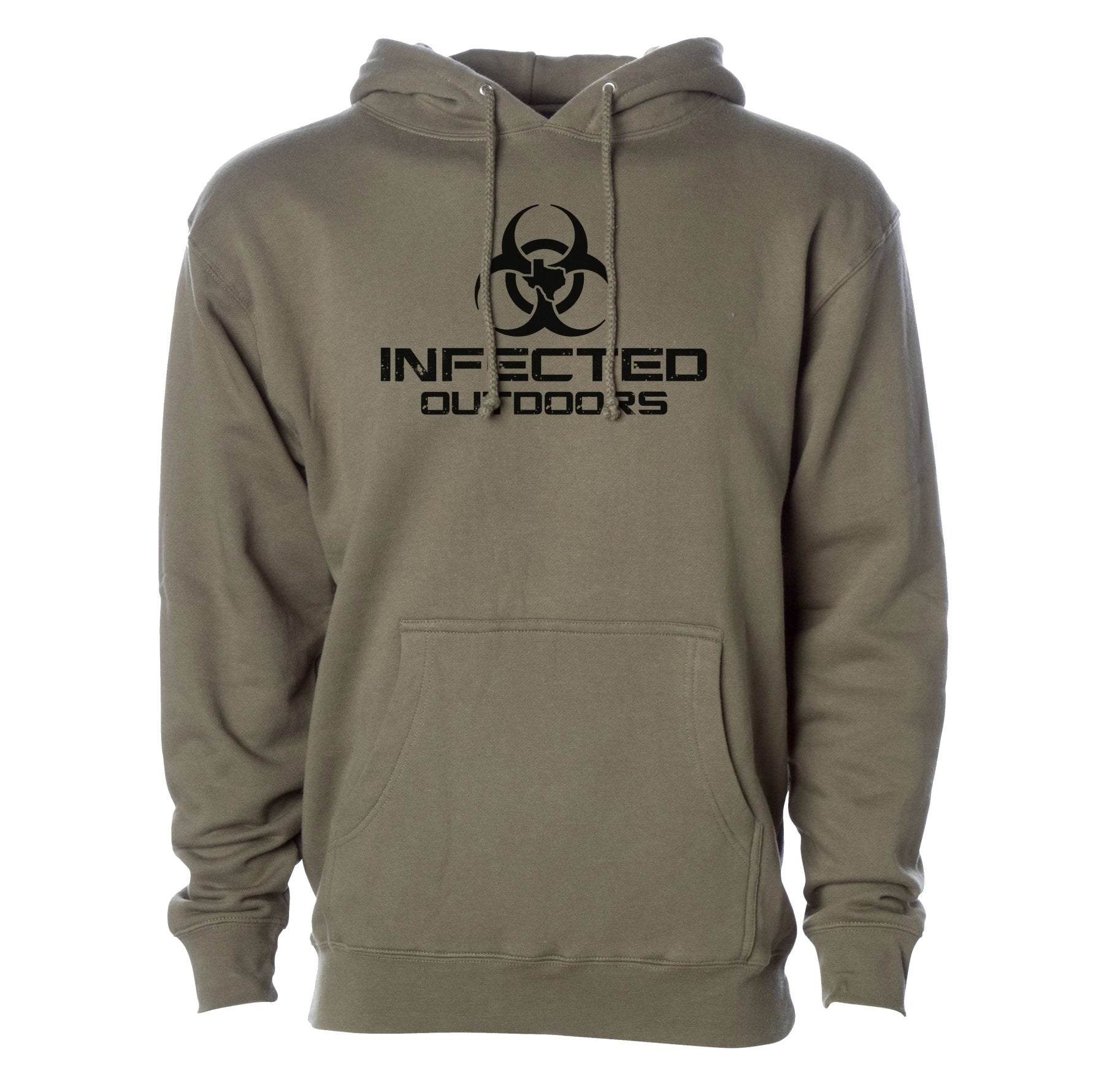 Infected Outdoors Stacked Logo Hoodie - Small - Hoodie