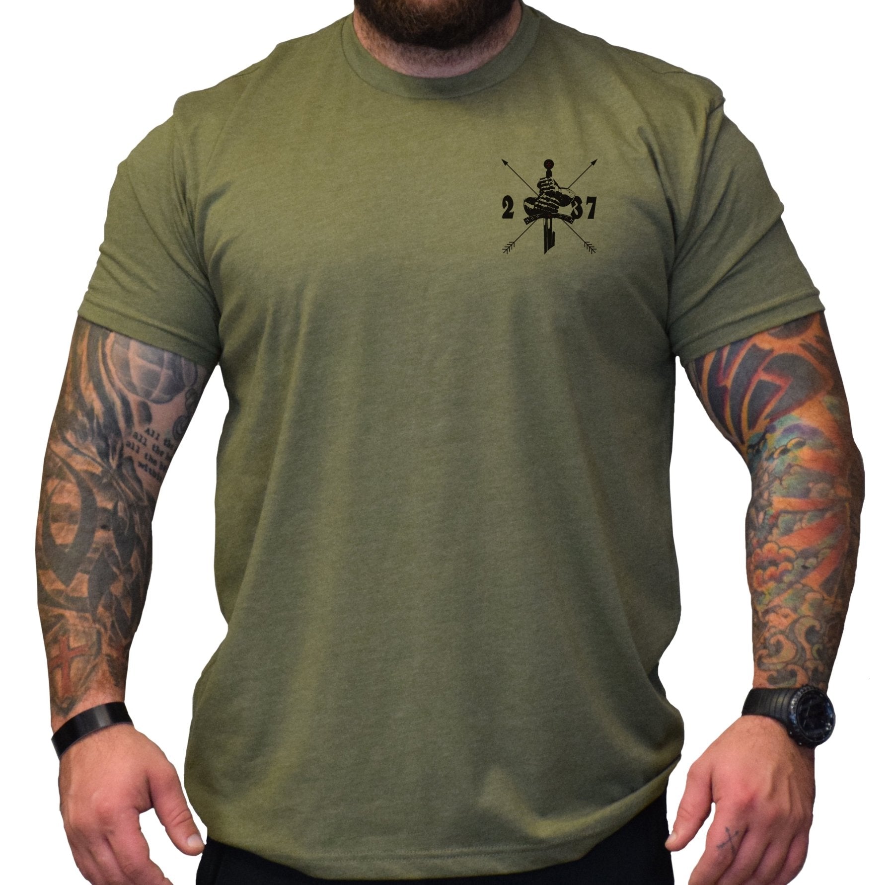 Iron Dukes Cross - Small - T-Shirt