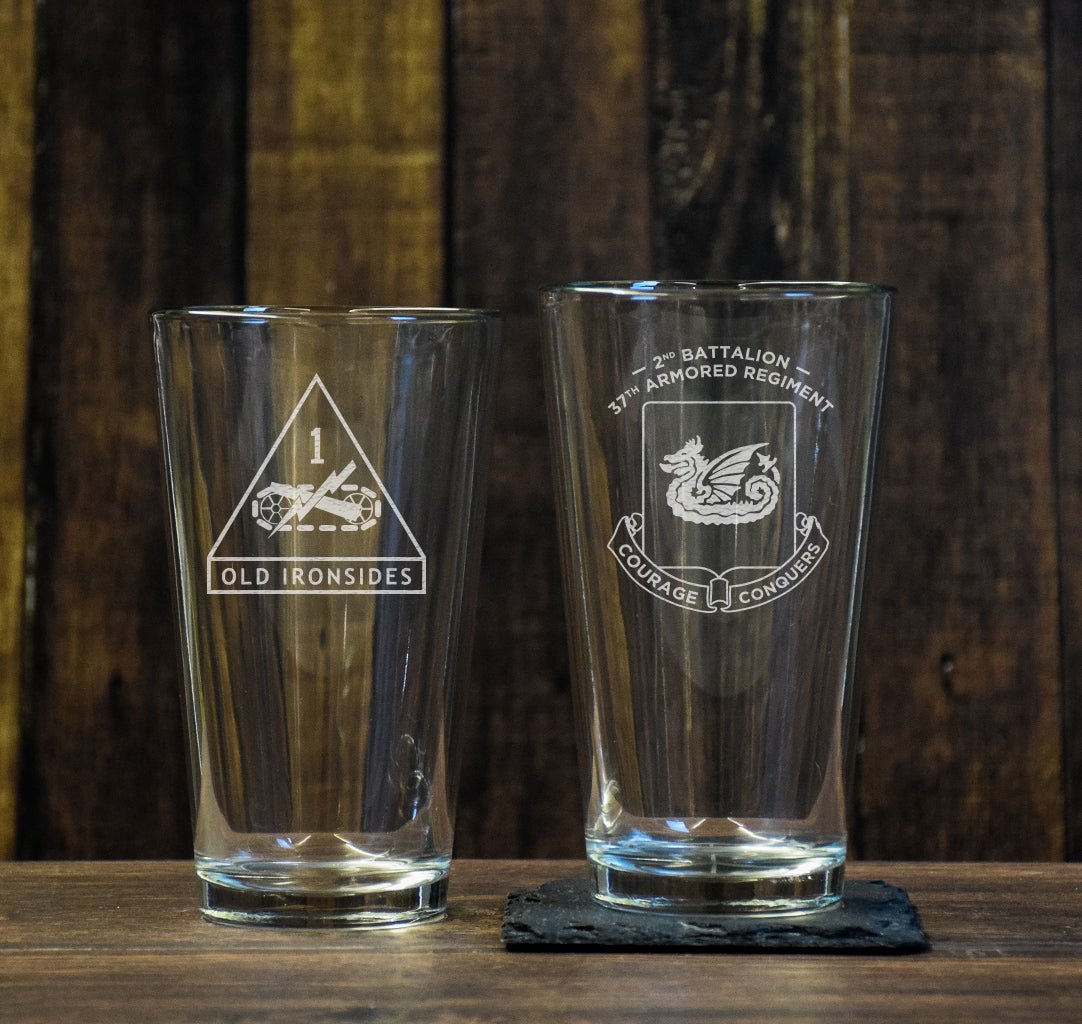 Iron Dukes Pint Glass Set - Dukes Crest - Glassware