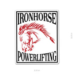 Ironhorse Powerlifting Sticker - 3.5" - Private Sticker
