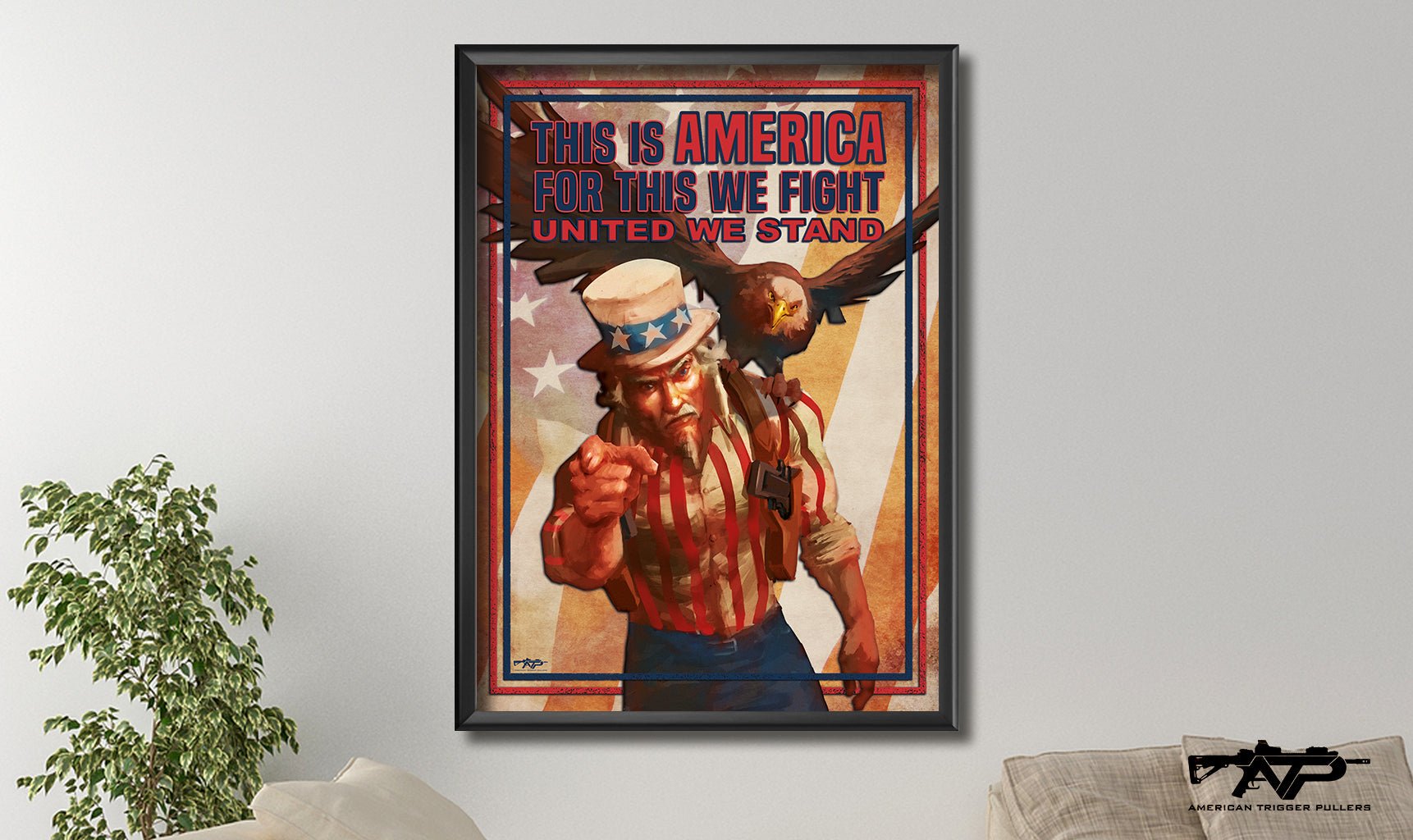 Jacked Sam - 20" x 28" Canvas - Print