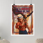 Jacked Uncle Sam Canvas - Loose Canvas - Canvas