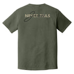 Jesus Never Fails Heavyweight Tee - Small - Shirt