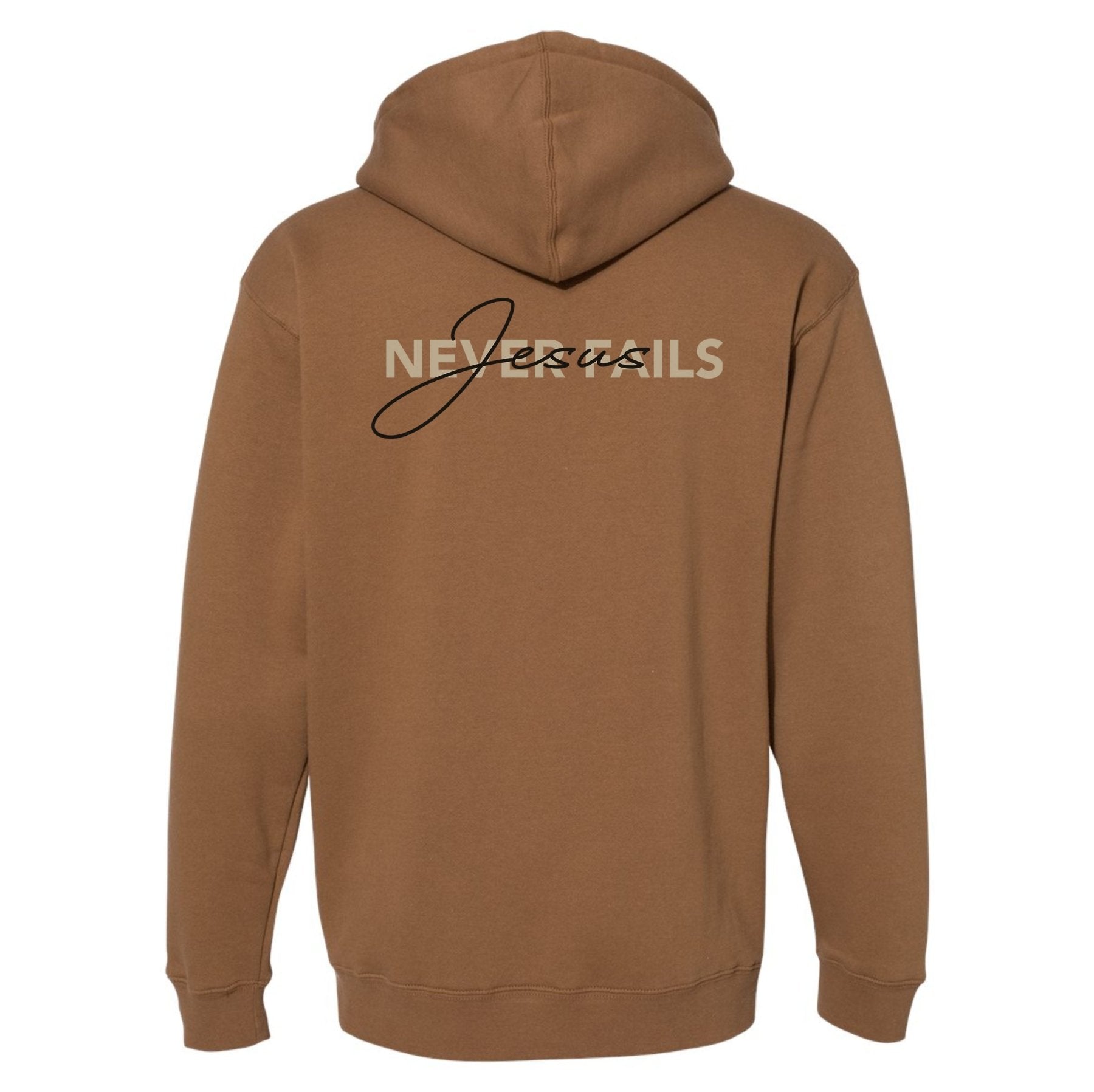 Jesus Never Fails Hoodie - Small - Hoodie