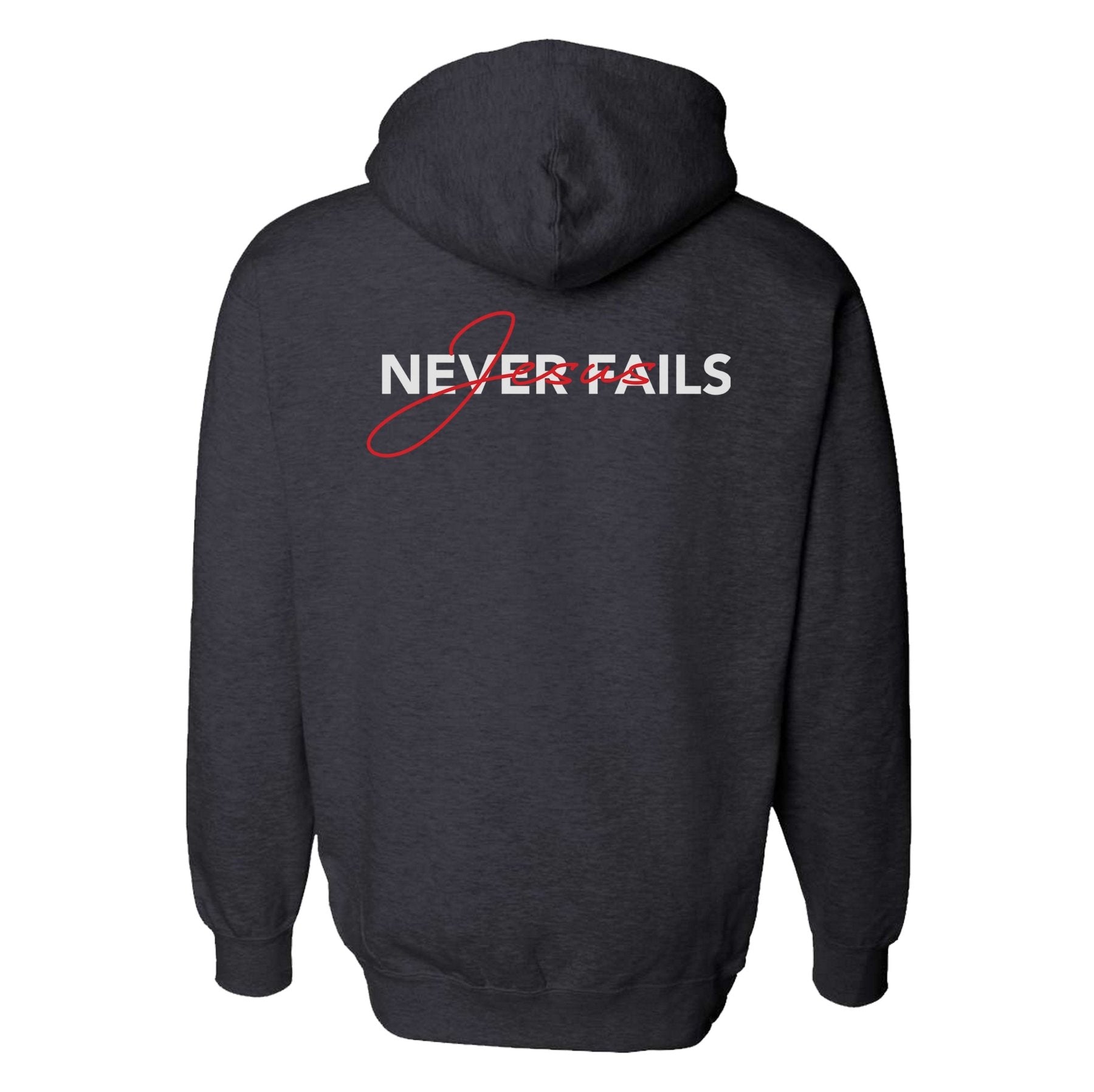 Jesus Never Fails Hoodie - Small - Hoodie