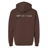 Jesus Never Fails Hoodie - Small - Hoodie