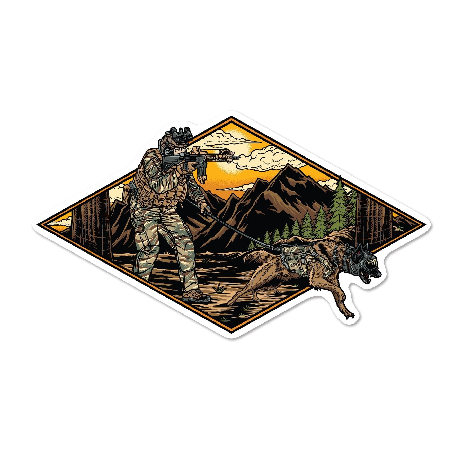 K9 Assault Sticker - 4" - Sticker