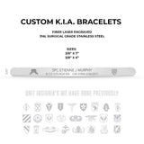 KIA - Stainless Steel Bracelet - 9.5mm x 7" - Bracelet