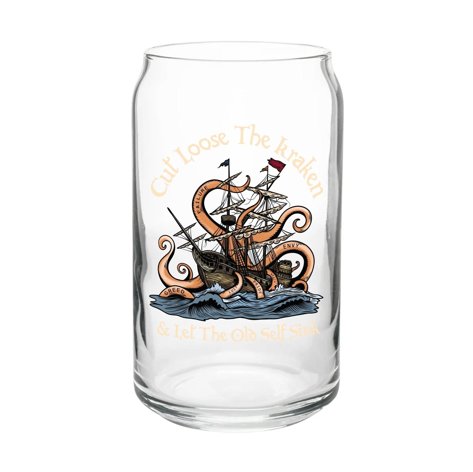 Kraken Beer Can Glass Set - 16oz - Glassware