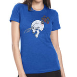 Ladies Beautiful Mist Sniper Skull - Small - Shirt