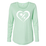 Ladies DUI Heart PERFORMANCE LS - Small - Performance Wear