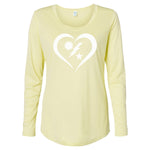 Ladies DUI Heart PERFORMANCE LS - Small - Performance Wear