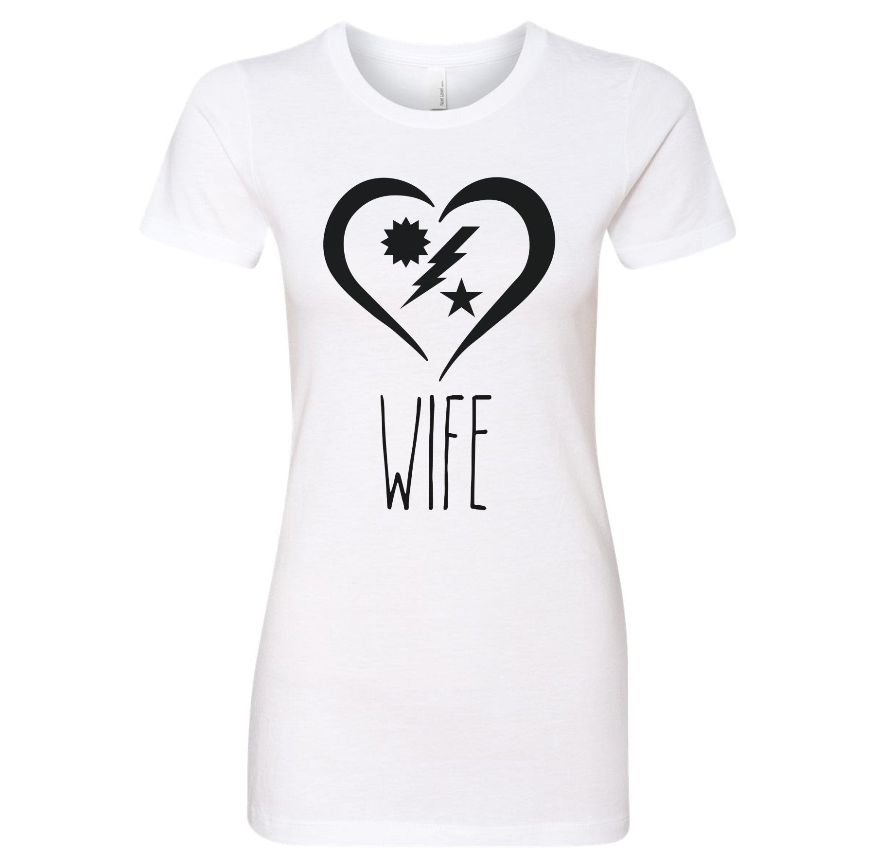 Ladies Dunn Wife Heart DUI - Small - Shirt