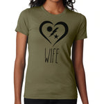 Ladies Dunn Wife Heart DUI - Small - Shirt