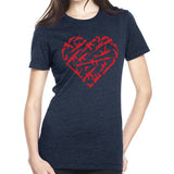 Ladies Heart Guns Tee - Small - Shirt