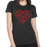 Ladies Heart Guns Tee - Small - Shirt