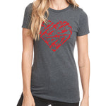 Ladies Heart Guns Tee - Small - Shirt